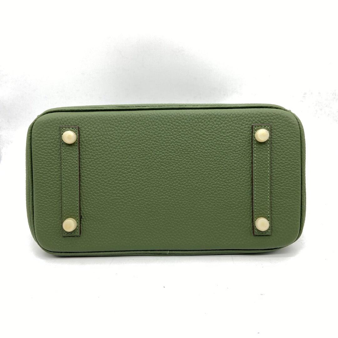 Angela Togo Leather Tote Padlock Bag