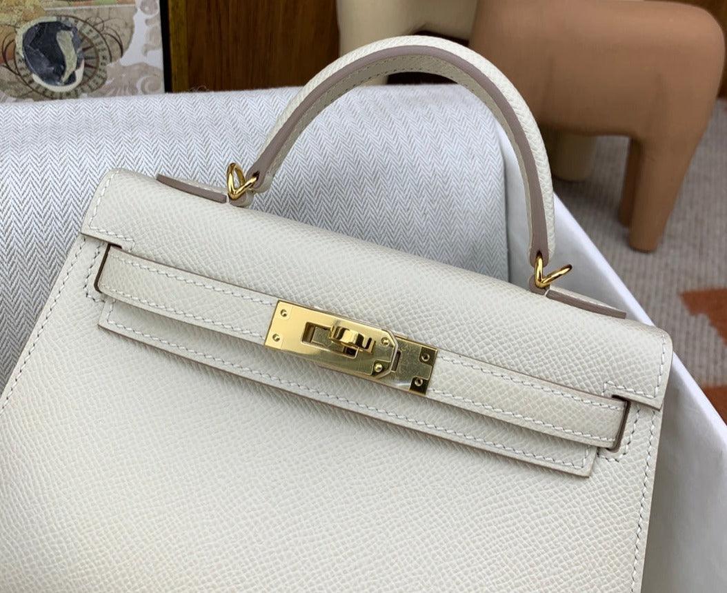 Mini Kaili Epsom Leather Bag Off White 19 - Stellar Real