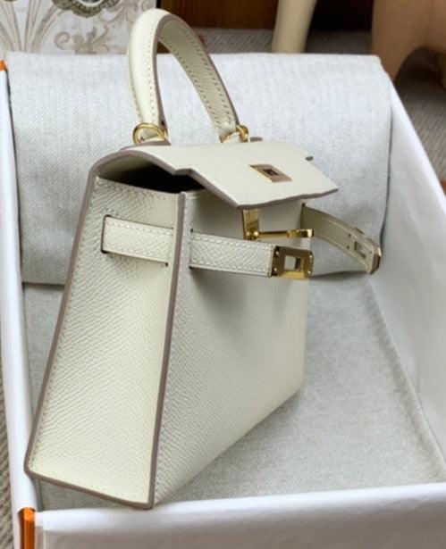 Mini Kaili Epsom Leather Bag Off White 19 - Stellar Real