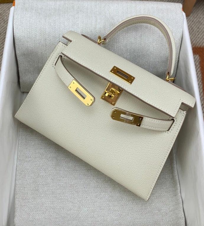 Mini Kaili Epsom Leather Bag Off White 19 - Stellar Real