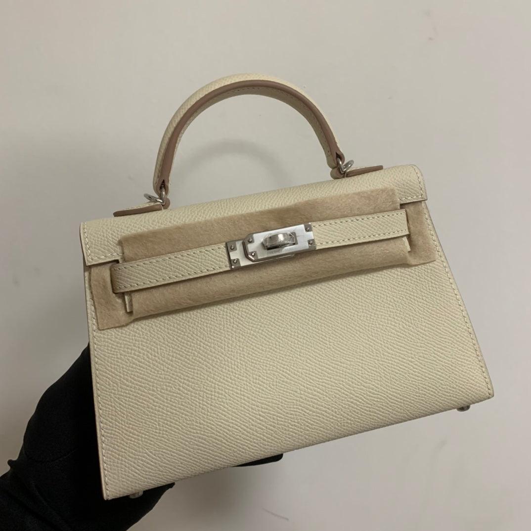 Mini Kaili Epsom Leather Bag Off White 19 - Stellar Real