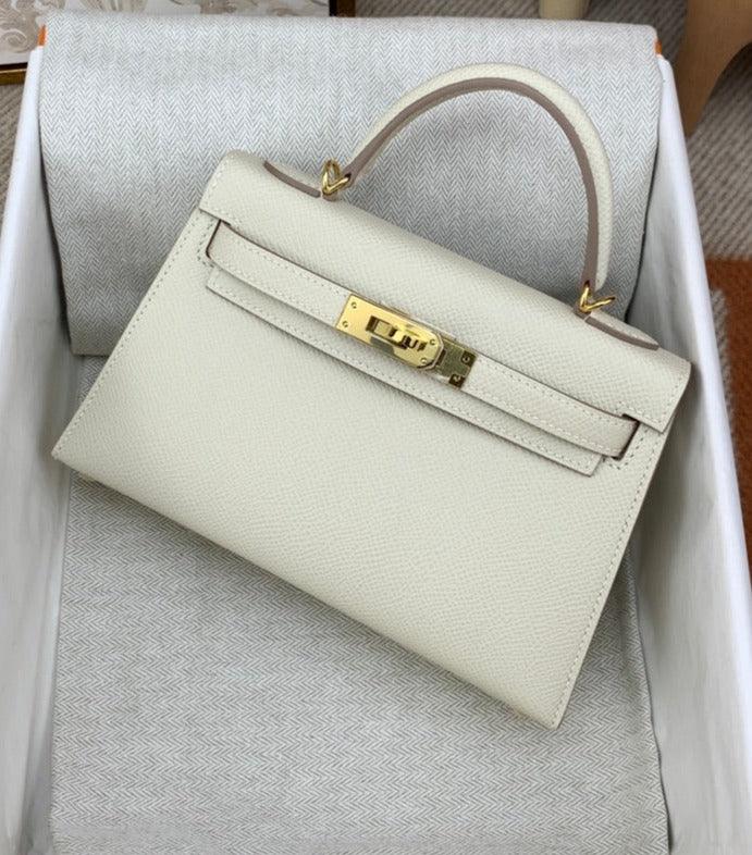 Mini Kaili Epsom Leather Bag Off White 19 - Stellar Real