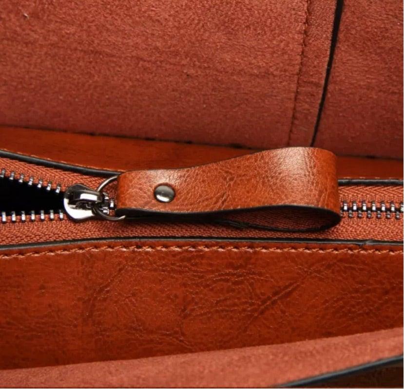Jane Leather Tote Bag - Stellarreal