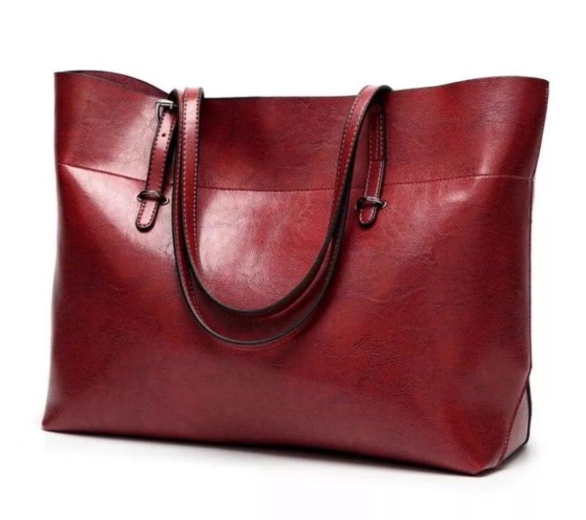 Jane Leather Tote Bag - Stellarreal
