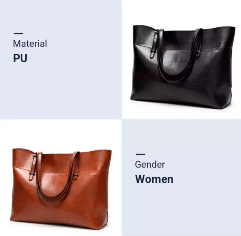 Jane Leather Tote Bag - Stellarreal