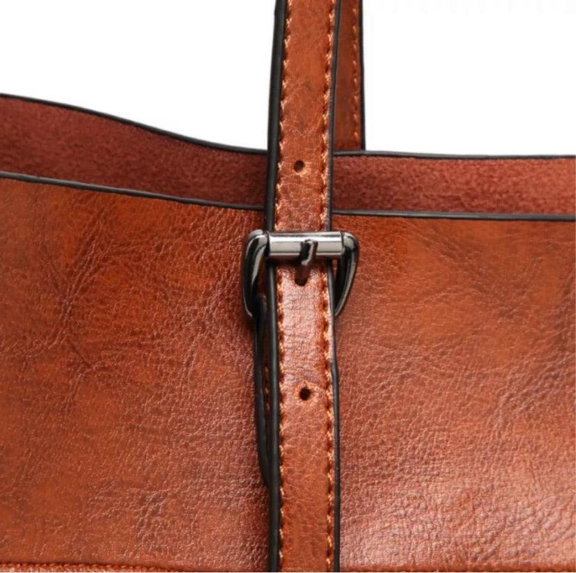 Jane Leather Tote Bag - Stellarreal