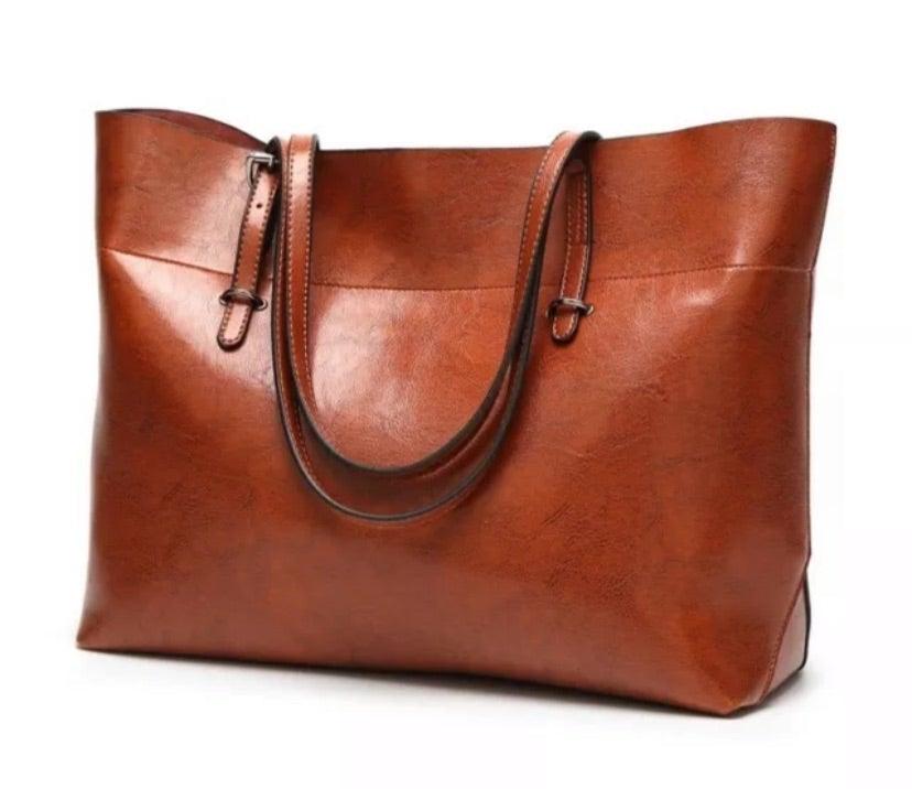 Jane Leather Tote Bag - Stellarreal