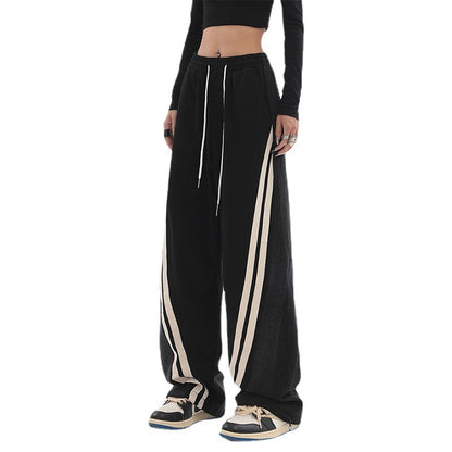 Sweatpants Cylinder Crop  Wide Leg Trousers