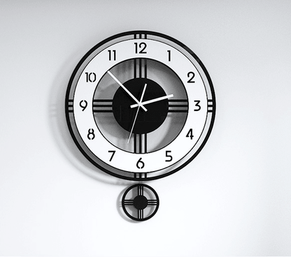 Acrylic Clock Pendulum Modern Design Clock Creative Quartz