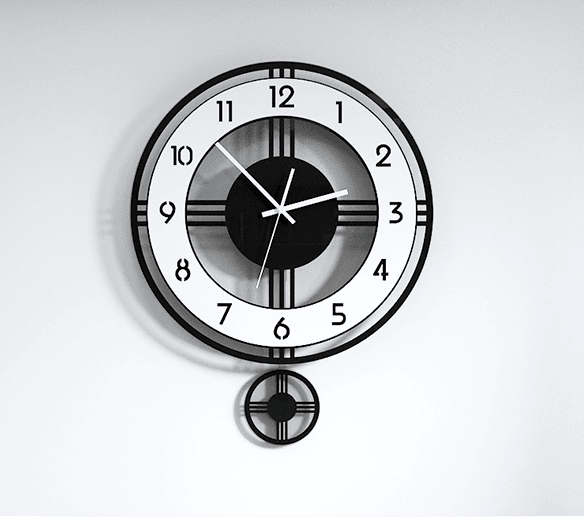 Acrylic Clock Pendulum Modern Design Clock Creative Quartz - Stellar Real