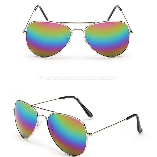 Unisex Pilot Mirror Vintage Sunglasses UV400