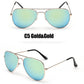 Unisex Pilot Mirror Vintage Sunglasses UV400