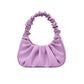 Women Hobo Pleated Tote Bag Candy Color Underarm Bag Small Handbag And Purses Shoulder Bag