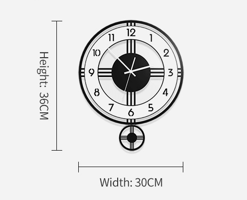 Acrylic Clock Pendulum Modern Design Clock Creative Quartz