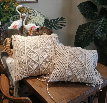 Nordic Knitted Tassel Crocheted Decorative Pillows - Stellar Real