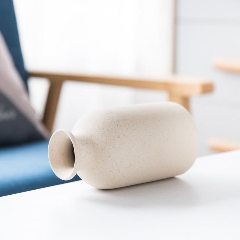 Nordic Handicraft Retro Frosted Ceramic Vase