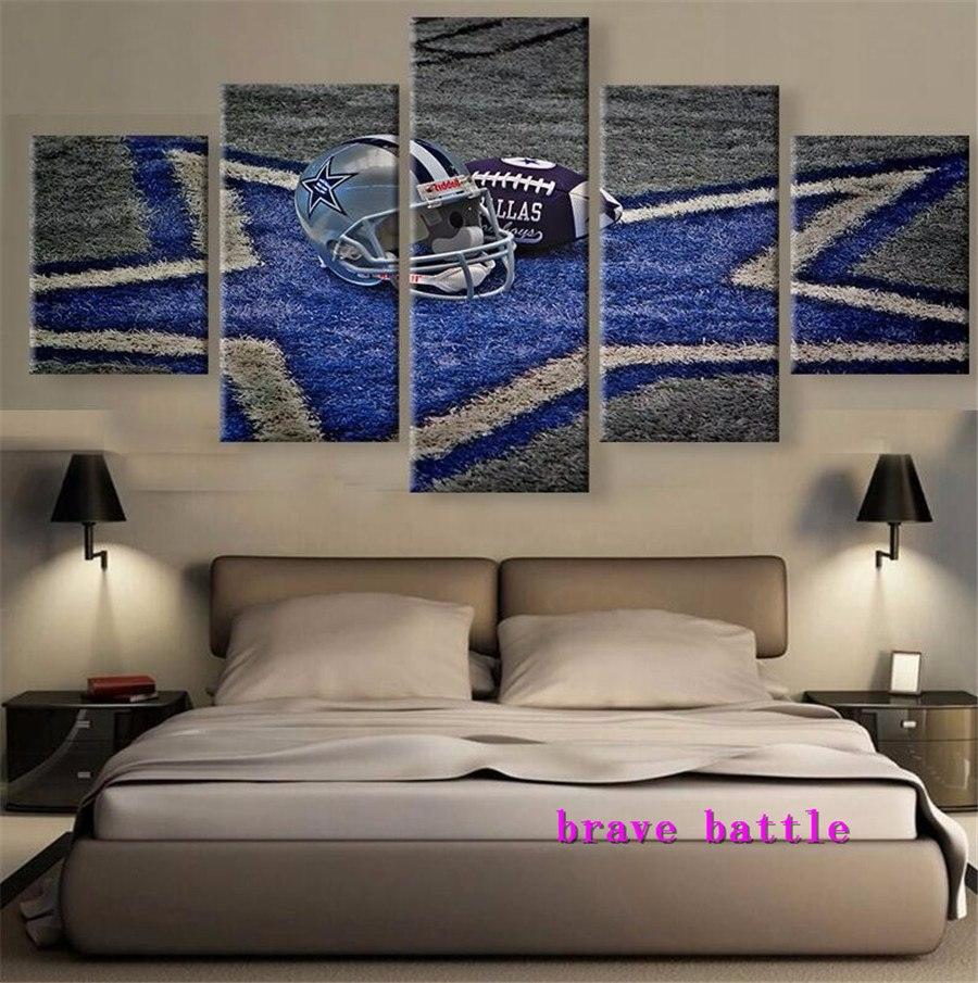 Dallas Cowboys Canvas Painting Modern Mural Art Oil Paint Decor - Stellar Real