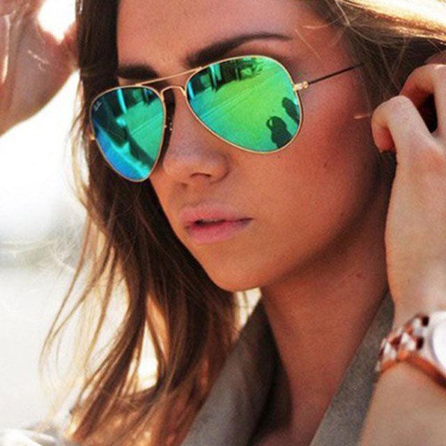 Unisex Pilot Mirror Vintage Sunglasses UV400 - Stellar Real