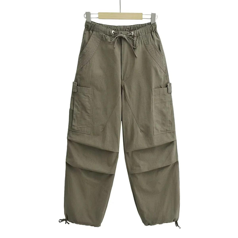 Chaoren Parachute Cargo Pants Loose Sports - Stellar Real