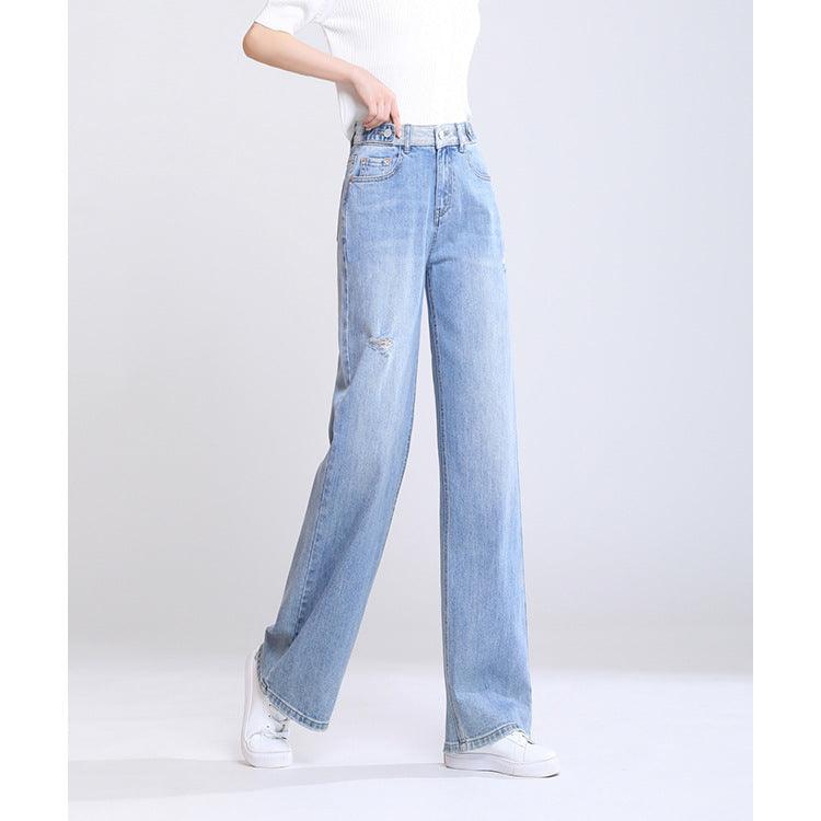 Super Wide Leg Jeans Loose High Waist - Stellar Real