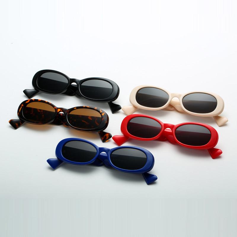 Retro Oval Small Frame Unisex Sunglasses