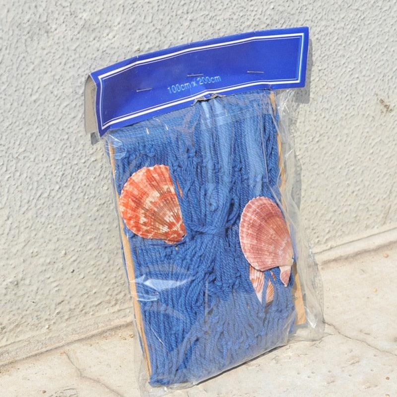 Mediterranean Nautical Fish Net Wall SeaSide Shells Decor - Stellar Real