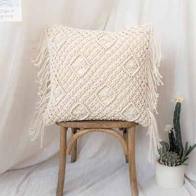 Nordic Knitted Tassel Crocheted Decorative Pillows - Stellar Real