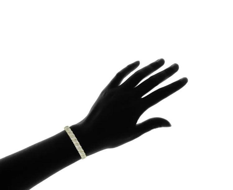 18K Gold Plated 1ct Diamond Tennis Bracelet - Stellar Real