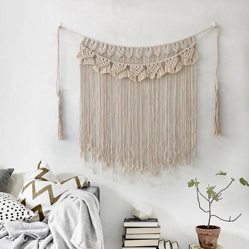 Macrame Tapestry Wall Hanging Bohemian Chic Woven Wall Tapestry - Stellar Real