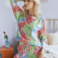 Original Design Casual Top Shorts Two-Piece Suit Tie Dye