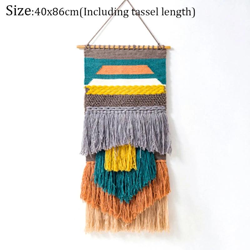 Hand Woven Tufted Macrame Tassel Tapestries - Stellar Real