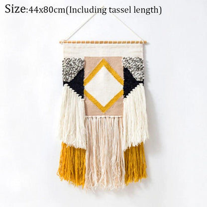 Hand Woven Tufted Macrame Tassel Tapestries - Stellar Real