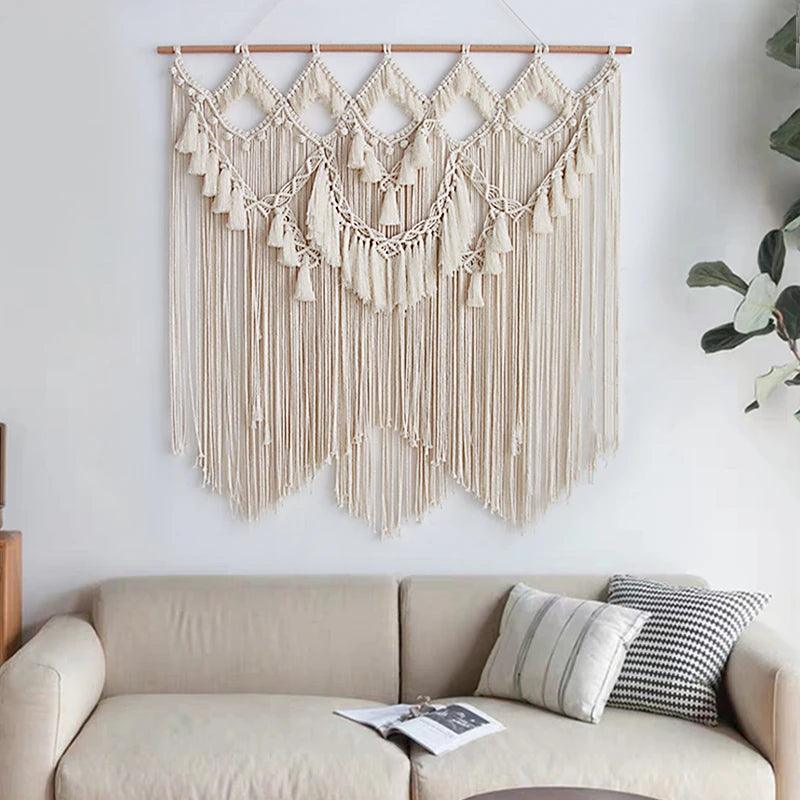 Bohemian Tapestry Chic Art Woven Macrame - Stellar Real