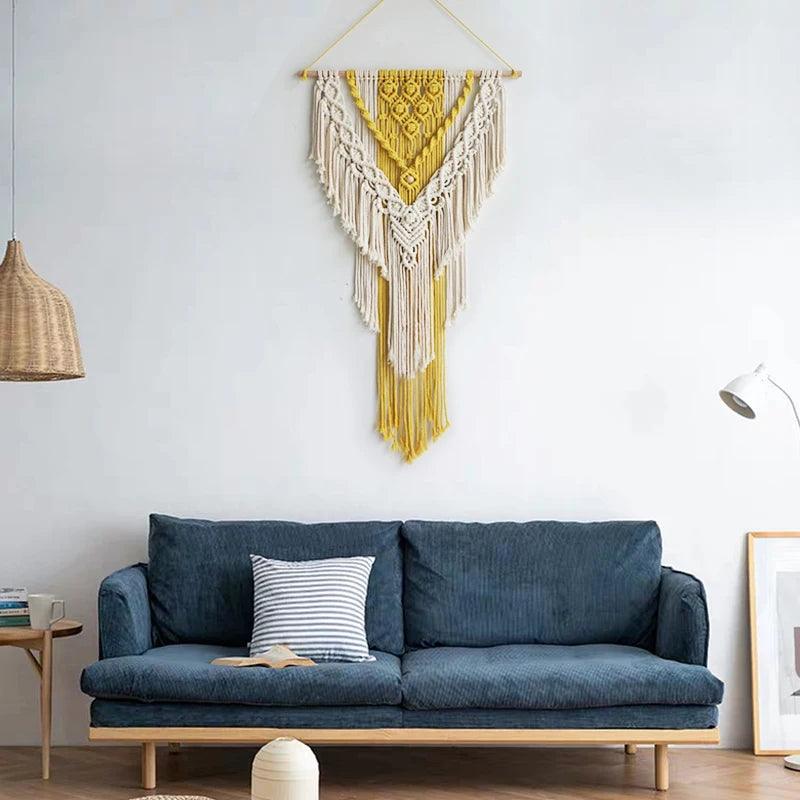 Nordic Macrame Wall Hanging Handmade Tapestry - Stellar Real