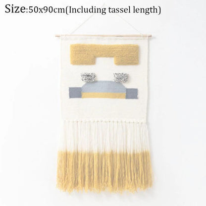 Hand Woven Tufted Macrame Tassel Tapestries - Stellar Real