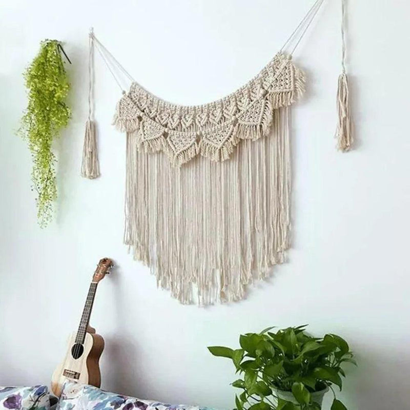 Macrame Tapestry Wall Hanging Bohemian Chic Woven Wall Tapestry - Stellar Real