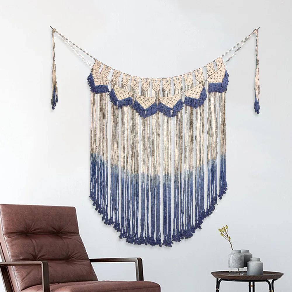 Macrame Tapestry Wall Hanging Bohemian Chic Woven Wall Tapestry - Stellar Real