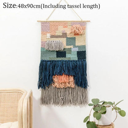 Hand Woven Tufted Macrame Tassel Tapestries - Stellar Real