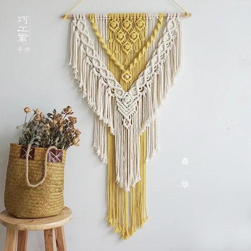 Nordic Macrame Wall Hanging Handmade Tapestry - Stellar Real