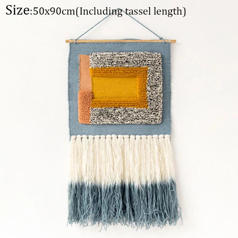 Hand Woven Tufted Macrame Tassel Tapestries - Stellar Real
