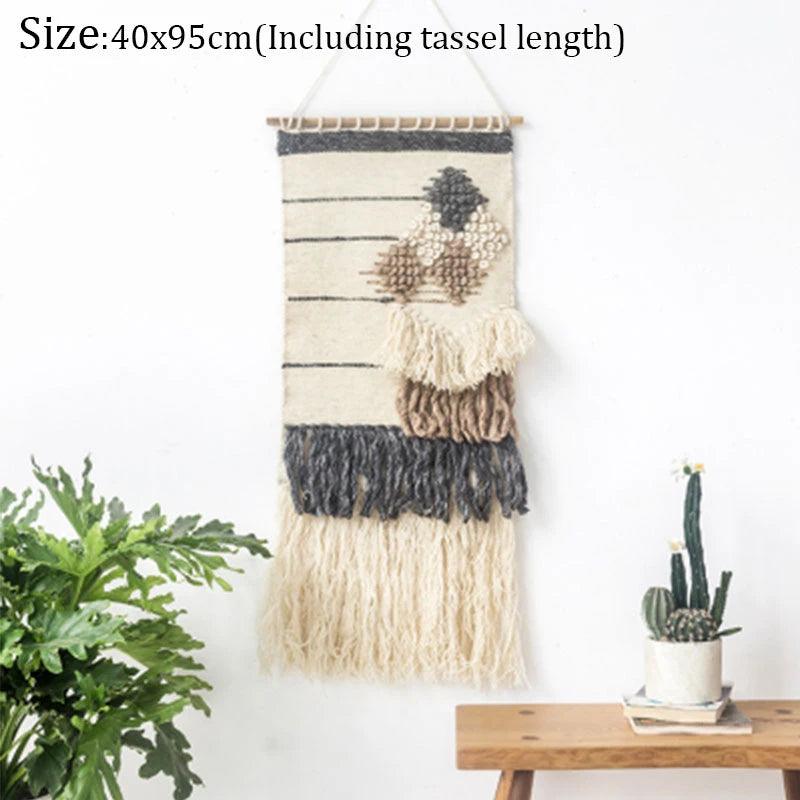 Hand Woven Tufted Macrame Tassel Tapestries - Stellar Real