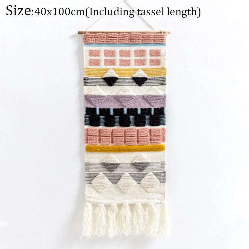 Hand Woven Tufted Macrame Tassel Tapestries - Stellar Real