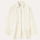 Washed Cotton Overshirt Jacket Vanilla