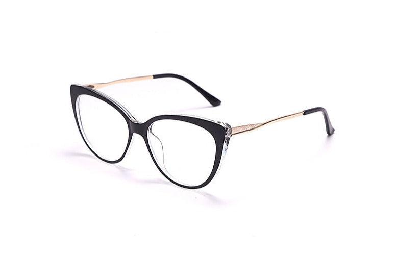 TR90 Anti-Blue Light Cat-Eye Metal Retro Mirror Sunglasses - Stellar Real