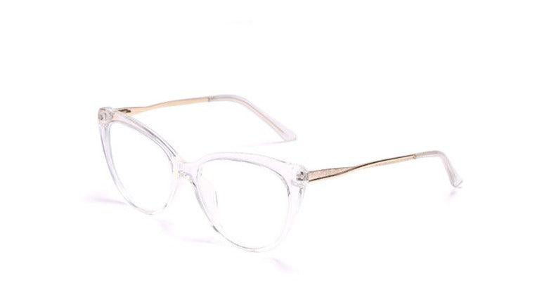 TR90 Anti-Blue Light Cat-Eye Metal Retro Mirror Sunglasses - Stellar Real