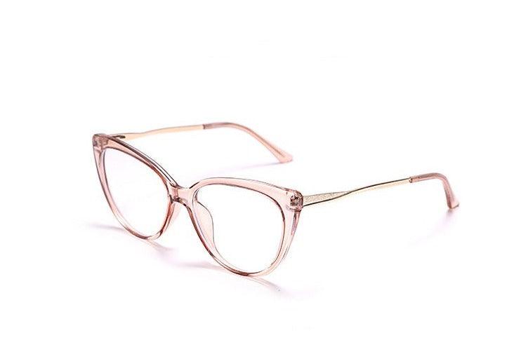 TR90 Anti-Blue Light Cat-Eye Metal Retro Mirror Sunglasses - Stellar Real