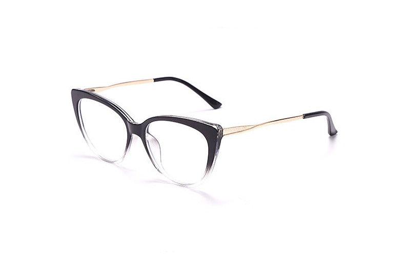 TR90 Anti-Blue Light Cat-Eye Metal Retro Mirror Sunglasses - Stellar Real