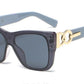 Cat Eye Rice Nail Sunglasses Big Frame