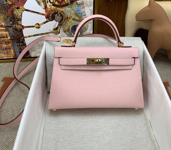Mini Kaili Leather Pink Bag 19