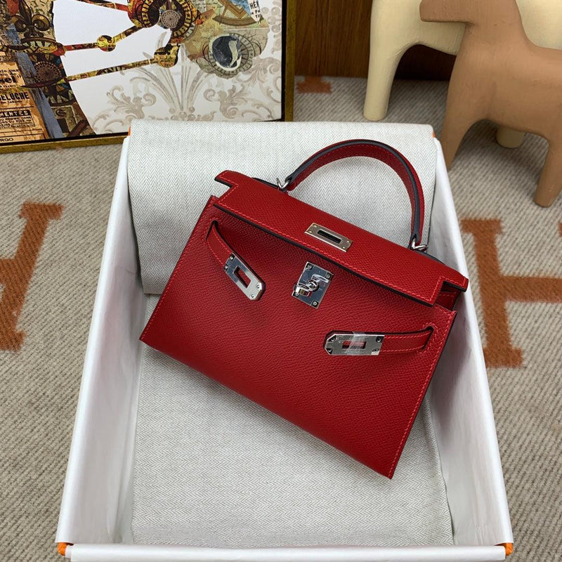 Mini Kaili Leather Red Bag 19 - Stellar Real